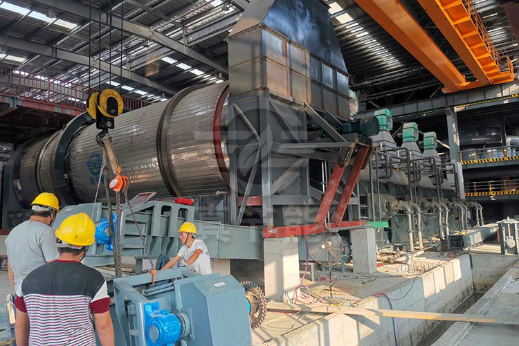 藥渣烘干機生產(chǎn)線檢修