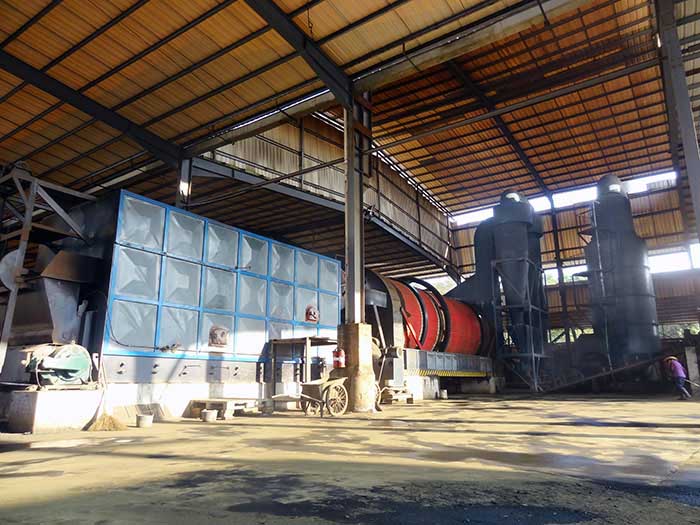 酒糟烘干機調(diào)試運行