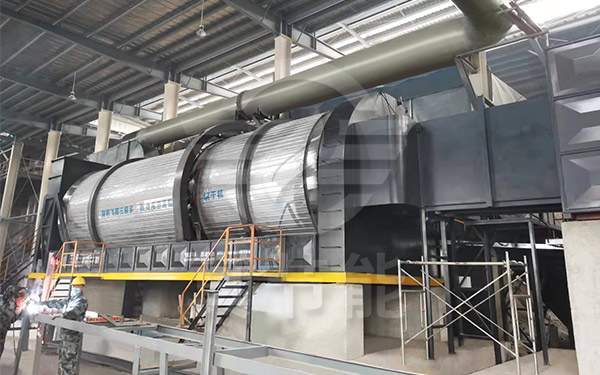 酒糟烘干設(shè)備生產(chǎn)運(yùn)行現(xiàn)場